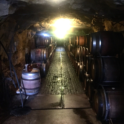 Inside Giaconda's granite cave