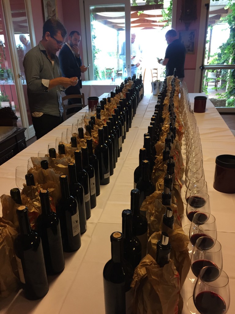Getting ready for tasting