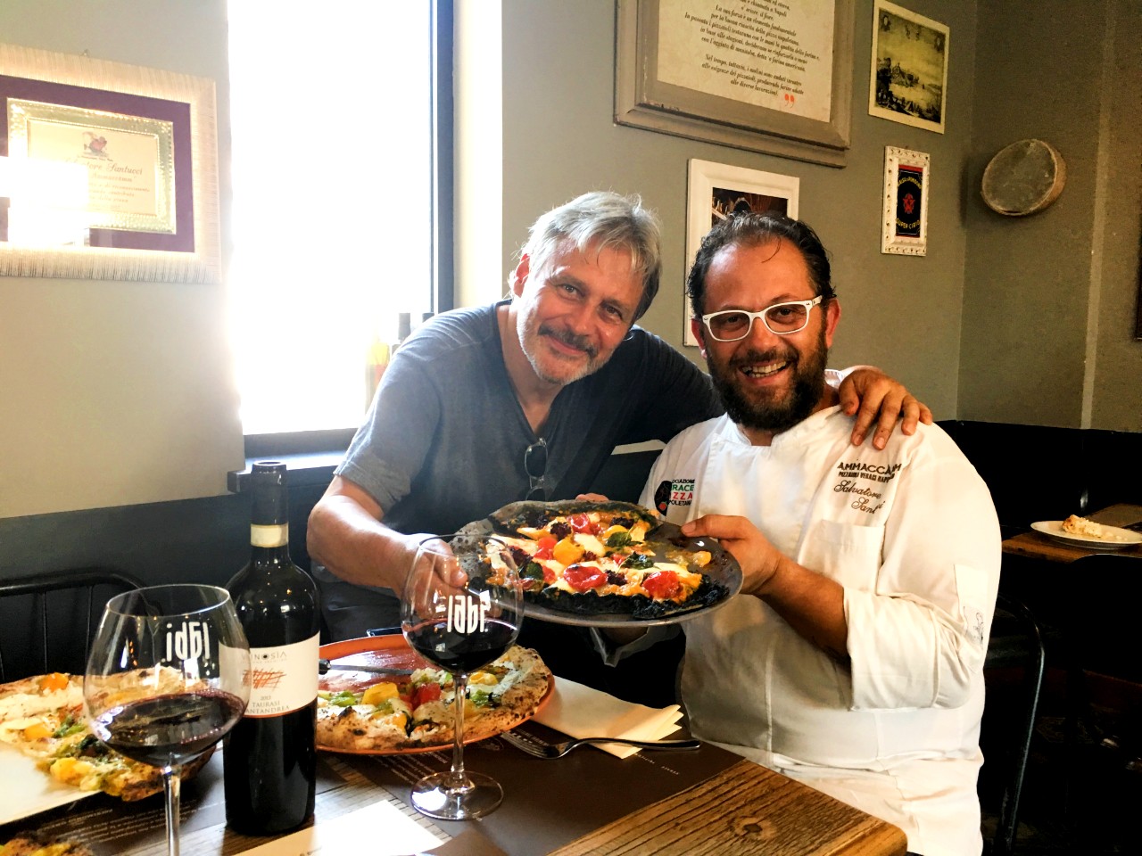 James Orr and Salvatorre Santucci pizza master