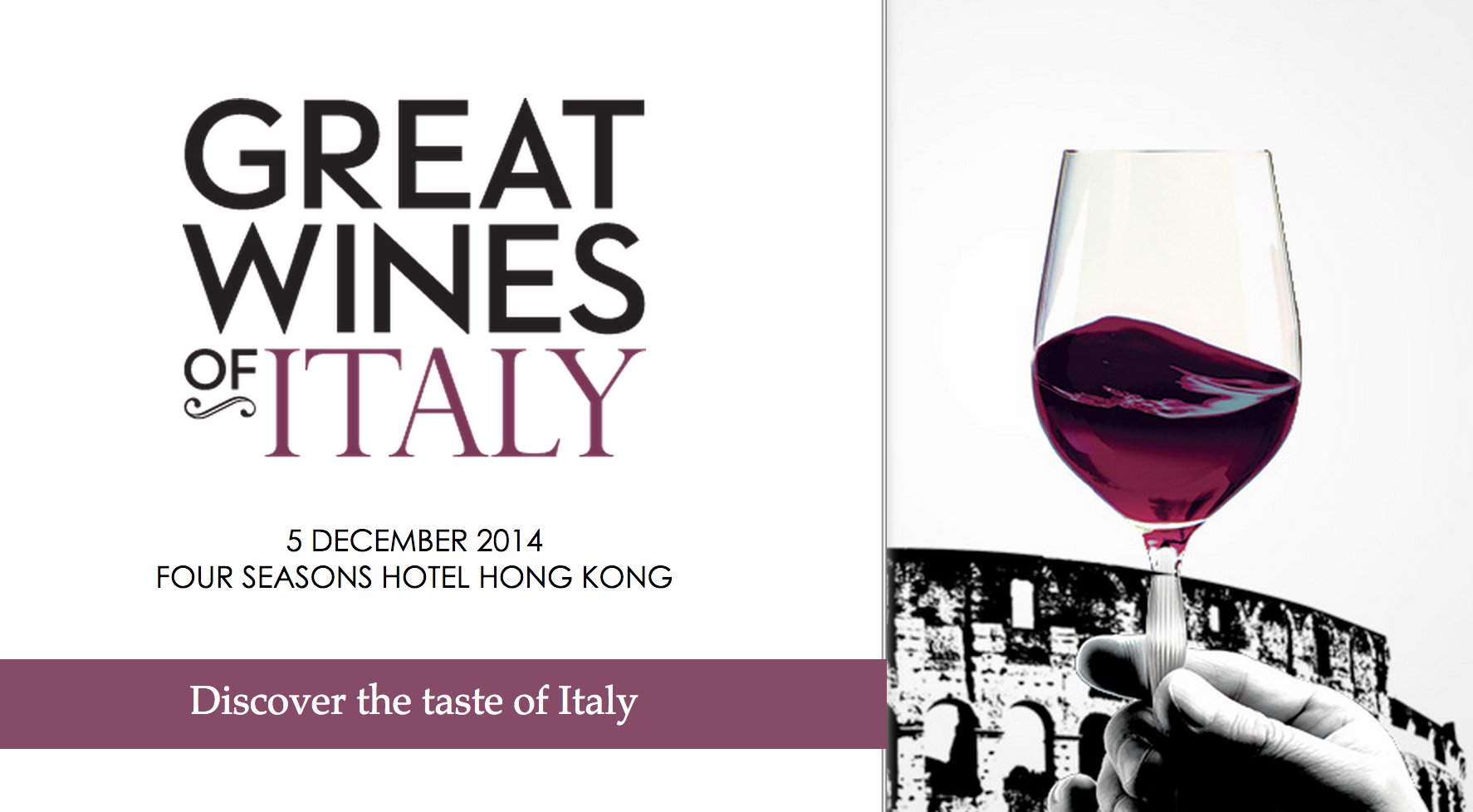 Great Wines of Italy Hong Kong