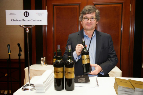 Henri Lurton at this year's Bordeaux Confidential event in Hong Kong